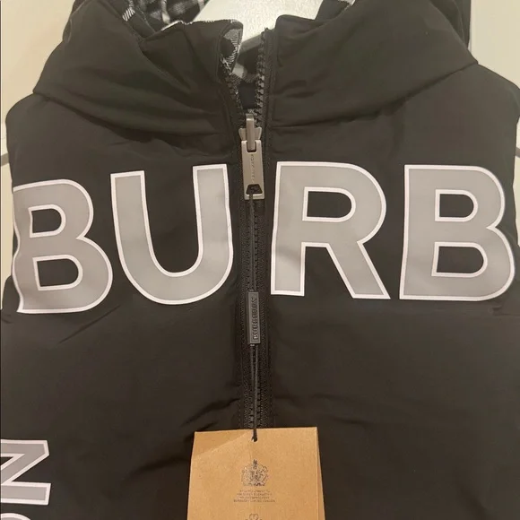 BURBERRYKids Reversible Logan Gilet In Black size 8